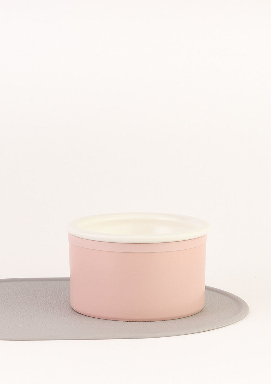 Dog Bowl Set - Pink &amp; White